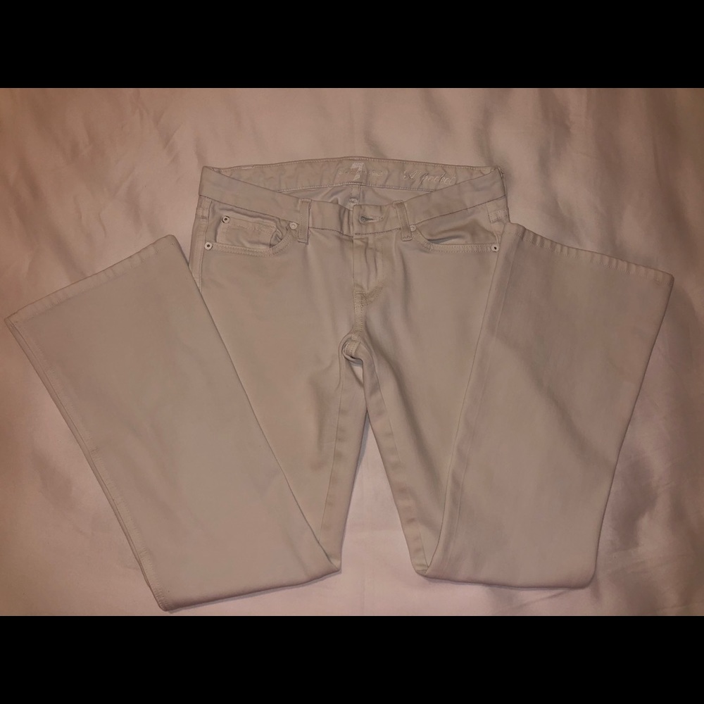 7 For all Mankind White A Pocket Jeans Sz 26 ๐ฆ - Picture 7 of 7